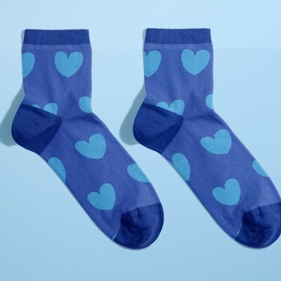 Calcetines - Los inseparables - Corazón Azul 36/40