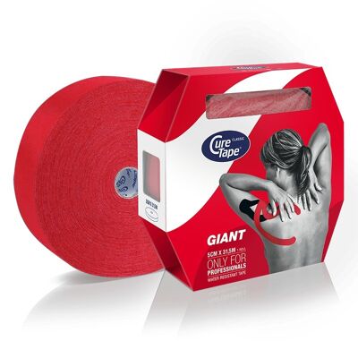 CureTape® Gigante Clásico Rojo (5cm x 31,5m)