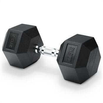 ZEUZ Hexa Dumbbell 1 Stuk 22,5 KG – Hexagon Gewichten – Crossfit, Fitness & Krachttraining 1