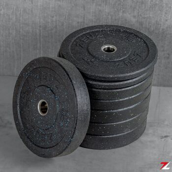 ZEUZ® 1 Stuk Halterschijf 20 KG – Gewichten Set – 20kg Bumper Plates – voor 50 mm Halter – Crossfit & Fitness 5