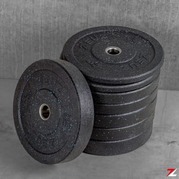 ZEUZ® 1 Stuk Halterschijf 10 KG – Gewichten Set – 10kg Bumper Plates – voor 50 mm Halter – Crossfit & Fitness 5