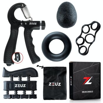 ZEUZ® 5-Delige Fitness Handtrainer Set – Entraîneur pour la main, les aisselles, les polaires et les doigts 1