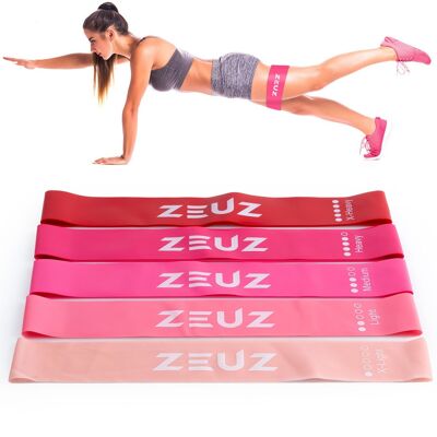 ZEUZ® - 5 Stuks Premium Weerstandsbanden – Widerstandsband – Bootybands – Weerstand elastiek