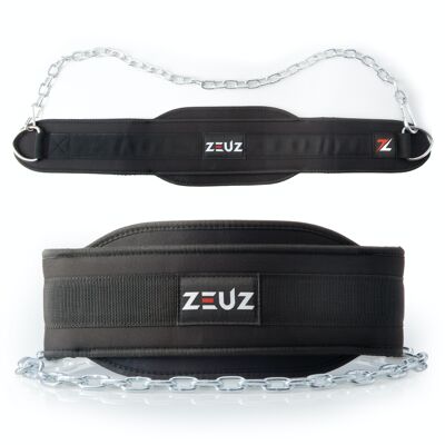 ZEUZ® Dip belt - Dipping Gordel & Gewicht Riem – Fitness, Crossfit & Calistenia – Zwart