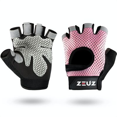 ZEUZ® Sport & Fitness Handschoenen Damen – Krachttraining Artikelen – Gym & Crossfit Training - Maat L