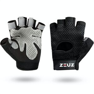 ZEUZ® Sport & Fitness Handschoenen Dames & Heren – Krachttraining - Crossfit Training – Gants pour une meilleure adhérence - Maat L