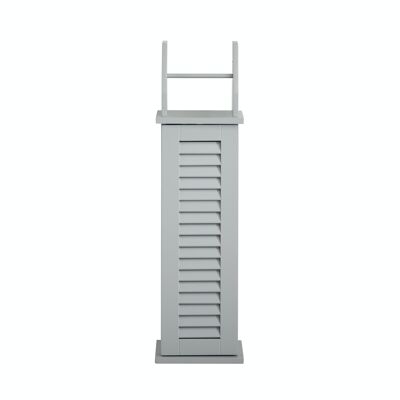 Porte-rouleau et magasin de papier toilette de salle de bain de style Louvre en gris
