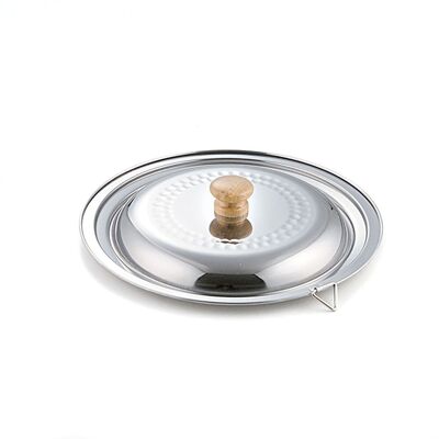 Couvercle d’un ⌀ 244 semi-martelé au motif nid d'abeille, pour casseroles Yukihira de 20-22 cm (Lid for Yukihira Saucepan), ustensile de cuisine en acier inoxydable - collection Yukihira / YOSHIKAWA