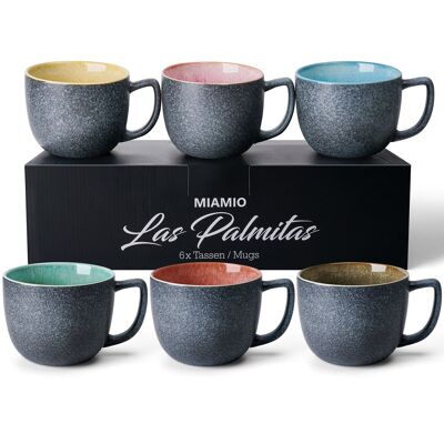 Juego de tazas/tazas para café Las Palmitas (6 x 470 ml)