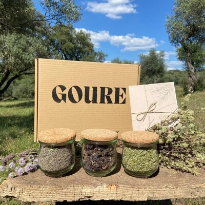 Gourmet set of 3 100% natural and sustainable infusions