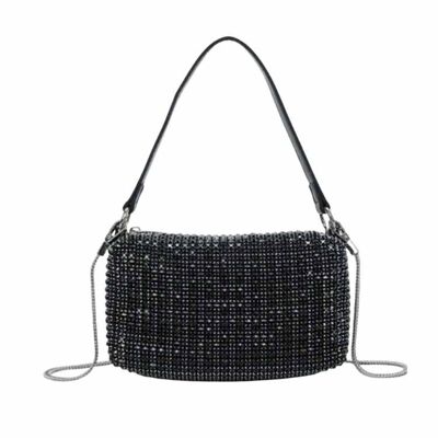 Mini Sac Strass Noir