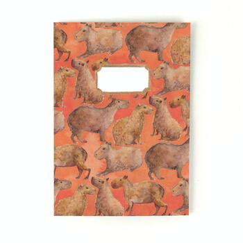 Journal ligné imprimé Chill of Capybaras 2
