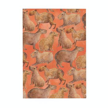 Chill of Capybaras Print Carte postale 2