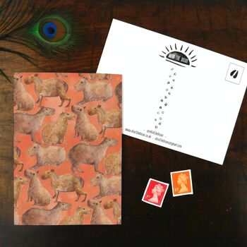 Chill of Capybaras Print Carte postale 3