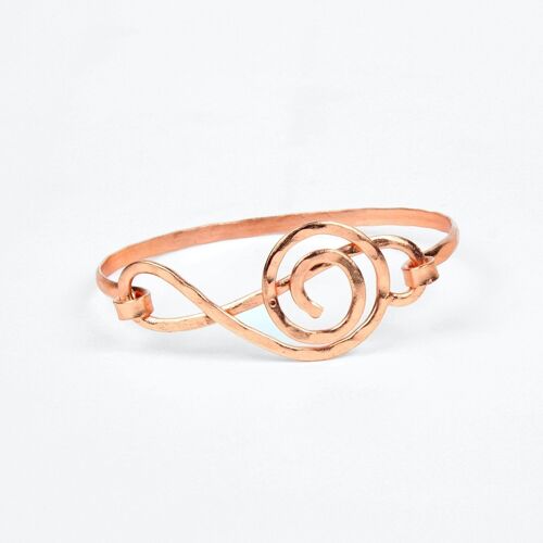 Pure copper light weight bracelet with gift bag (design 41)