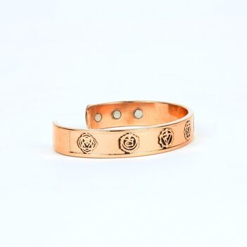 Bracelet magnétique en cuivre pur avec boîte-cadeau (design 43) 3