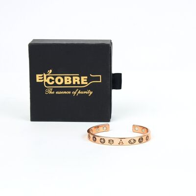 Pure copper magnet Bracelet with Gift Box (design 44)