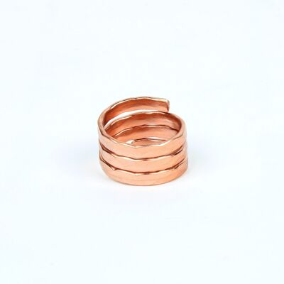 Ring aus reinem Kupfer (Design 8)