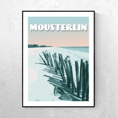 MOUSTERLIN POSTER - Grün