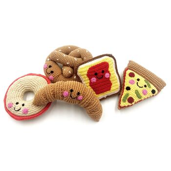 Hochet tranche de pizza adapté aux jouets pour bébé 3