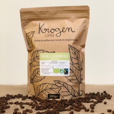 Moka Djimmah - Ethiopia - Organic and Fairtrade Coffee - Grain - 500g