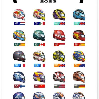Affiche Championnat Formule 1 2023