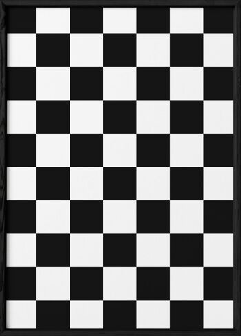 Affiche Damier Noir 3