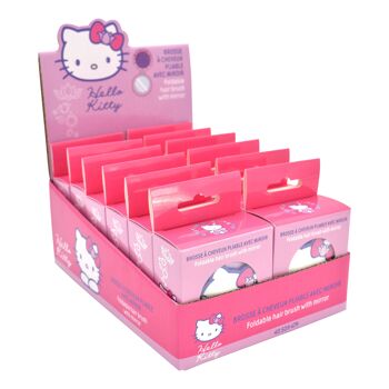 Hello Kitty brosse à cheveux pliant et mirroir 3