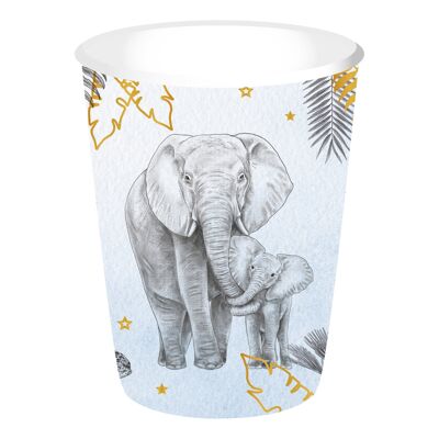 Cups baby animal blue