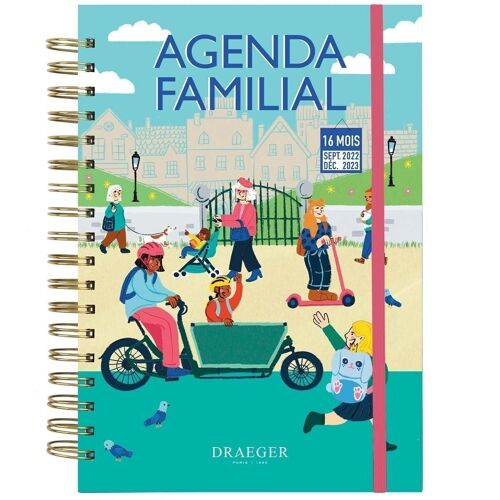 Agenda Familal à spirale - Septembre 2023 à Décembre 2024