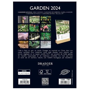 Calendrier sur Socle - Garden - Janvier 2024 à Decembre 2024 4
