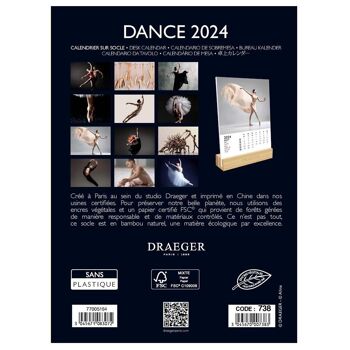Calendrier sur Socle - Dance - Janvier 2024 à Decembre 2024 4