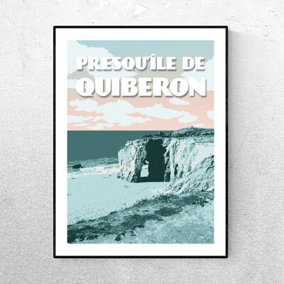 QUIBERON POSTER - Quiberon peninsula - Green