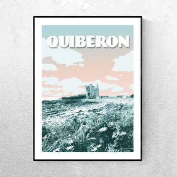 Affiche QUIBERON - Château Turpault - Vert