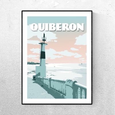 QUIBERON Poster - Strand - Grün