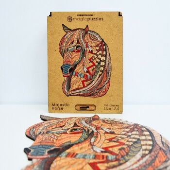 Majestic Horse Jigsaw A4 Boîte Premium 3