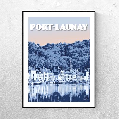 POSTER PORT-LAUNAY - Blue