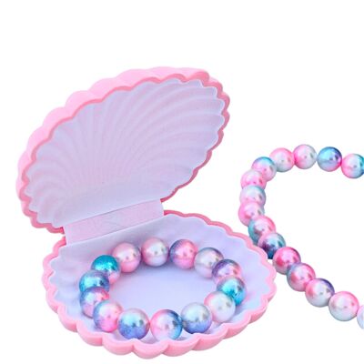 Conjunto de joyas de perlas de concha