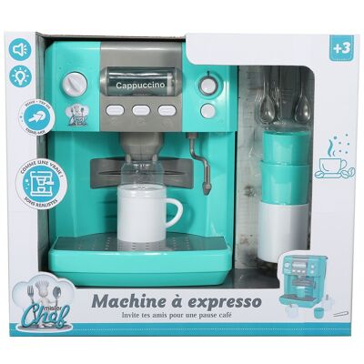 Elektronische Kaffeemaschine + Zubehör - Spielzeugimitat - Kinderküche - Ab 3 Jahren - MISTER CHEF 703298