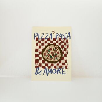 CARTE POSTALE PIZZA, PASTA & AMORE 1
