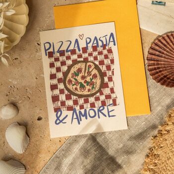 CARTE POSTALE PIZZA, PASTA & AMORE 2