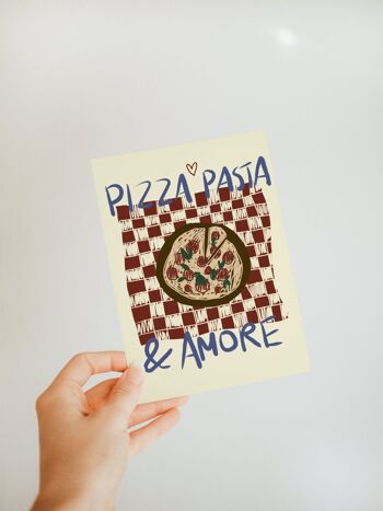 CARTE POSTALE PIZZA, PASTA & AMORE 5