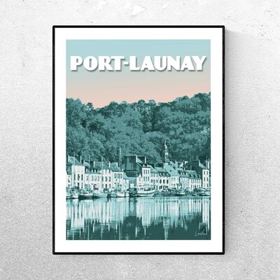 POSTER PORT-LAUNAY - Green