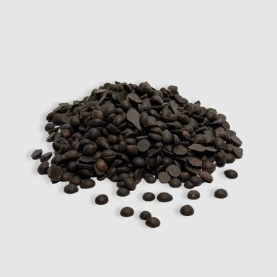 Pépites de chocolat végétalien (67%), enrobage de cuisson 6-10 mm