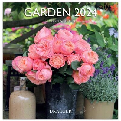 Large Calendar - Garden - September 2023 to December 2024