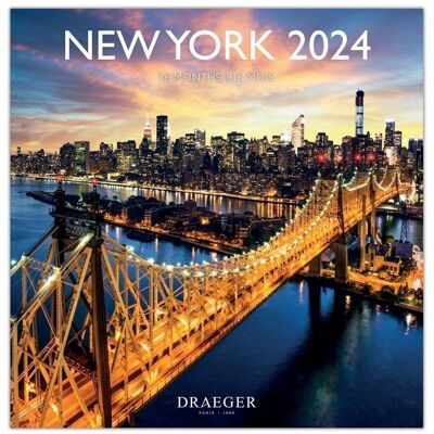 Großer Kalender – NYC – September 2023 bis Dezember 2024