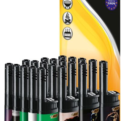 Présentoir de 20 briquets multi-usages BIC - Bob Marley