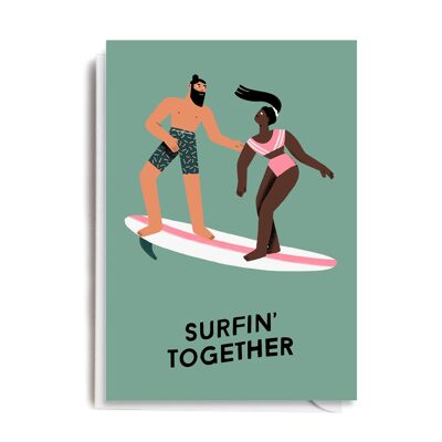 Greeting Card - ANA107 SURFIN TOGETHER 1