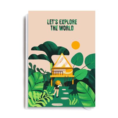 Greeting Card - ANA109 LETS EXPLORE THE WORLD
