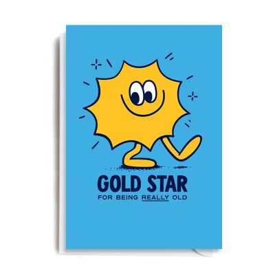 Greeting Card - ANT118 GOLD STAR